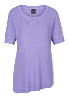Kurzarm-Pullover mit asymmetrischem Saum und Schlitz thumbnail 6