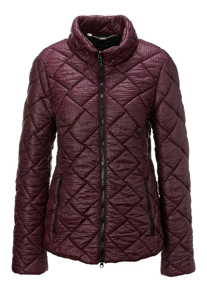 Quilted jacket with 2-way zip