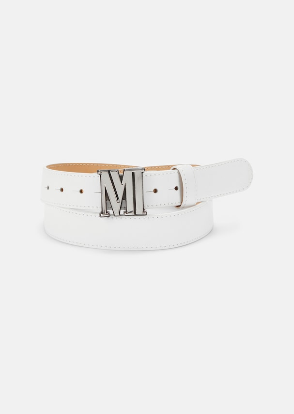 Logo belt made from soft leather 1