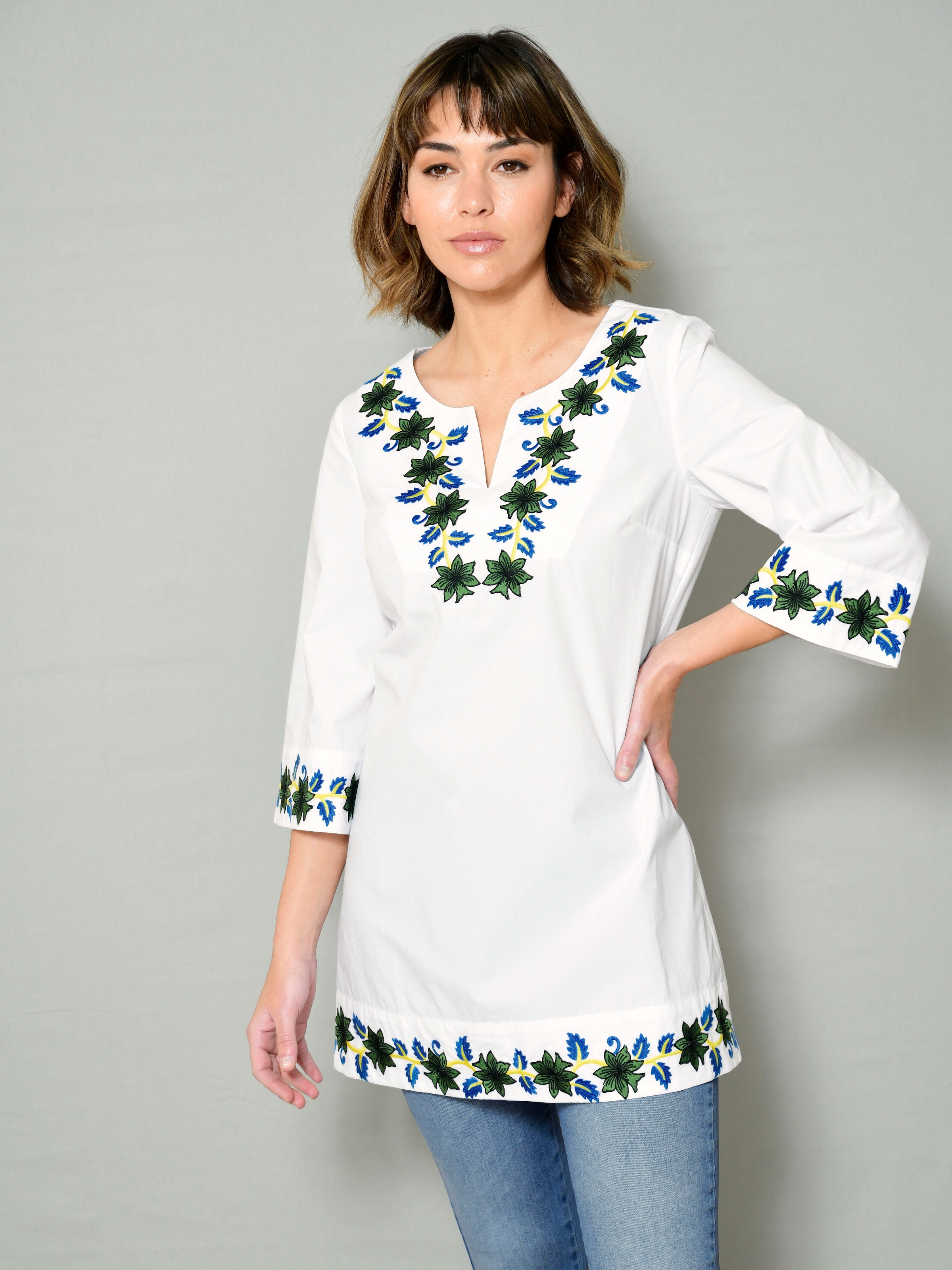 Tunika mit dekorativer Stickerei 6