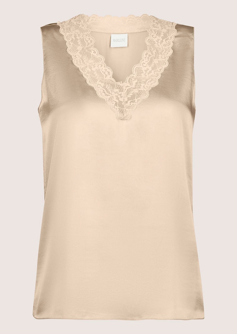 Lingerie-Top aus Seidenstretch