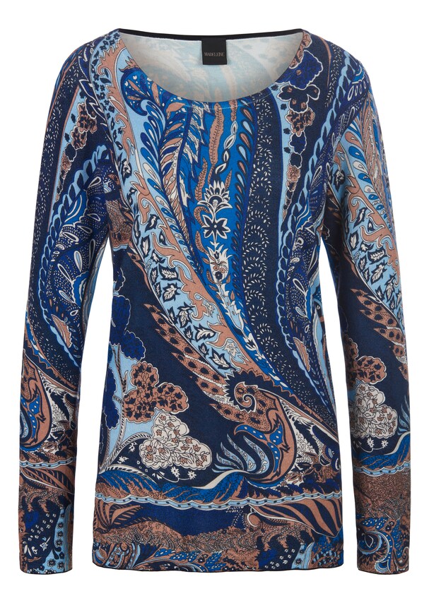 Langarm-Pullover mit Paisley-Muster 5