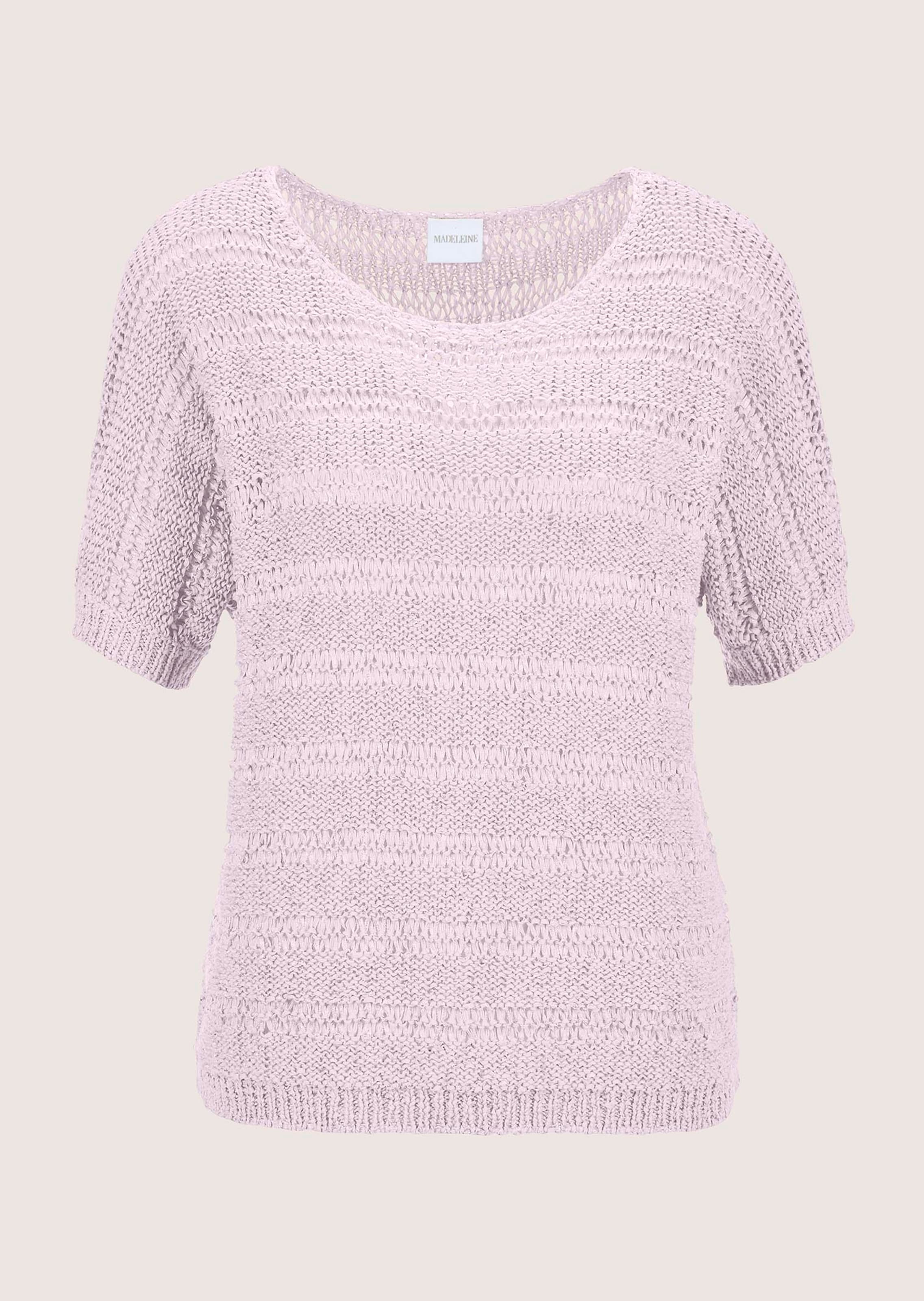 Bändchen-Pullover mit Glanz-Effekt