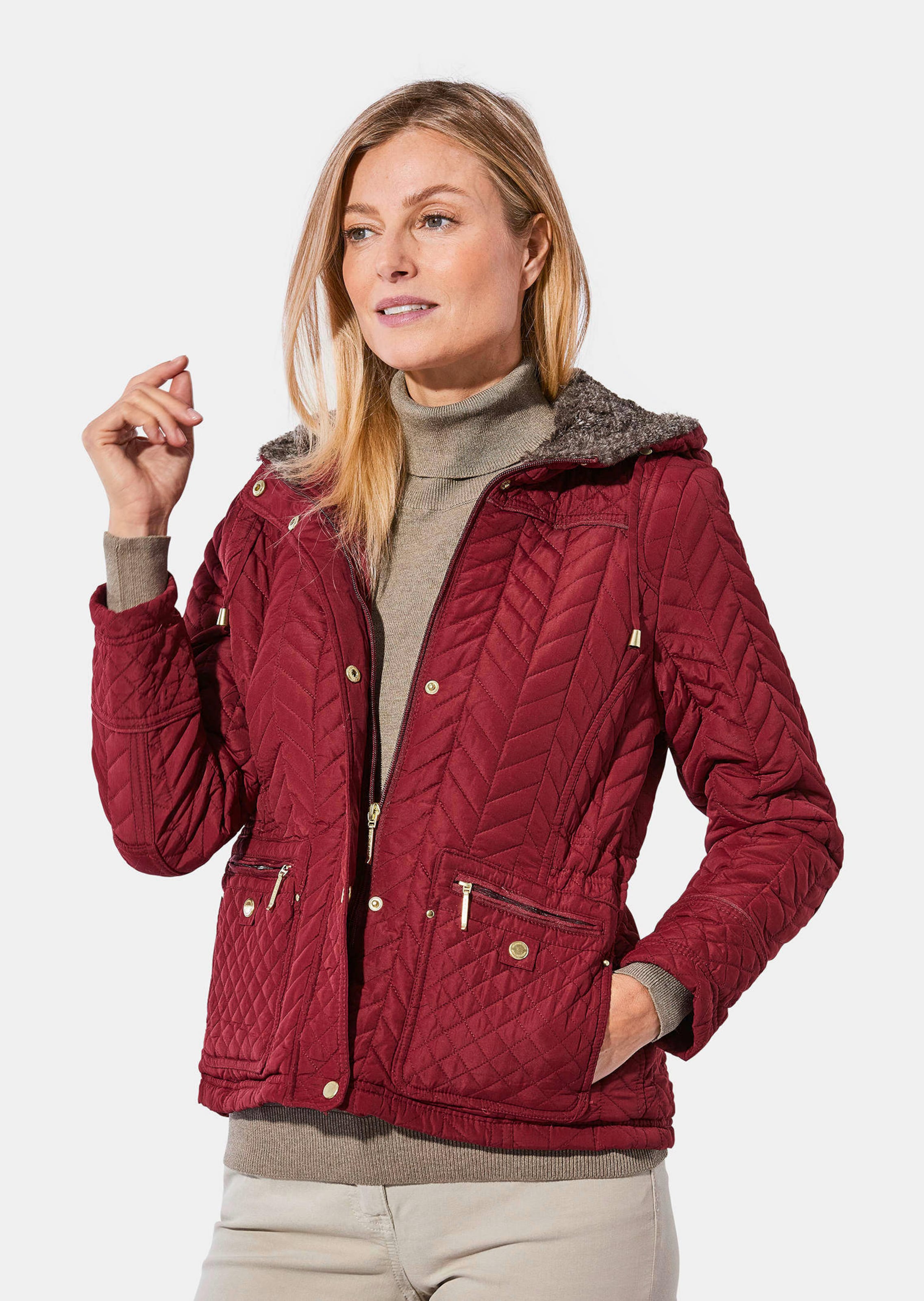 Steppjacke mit Schlank-Stepp