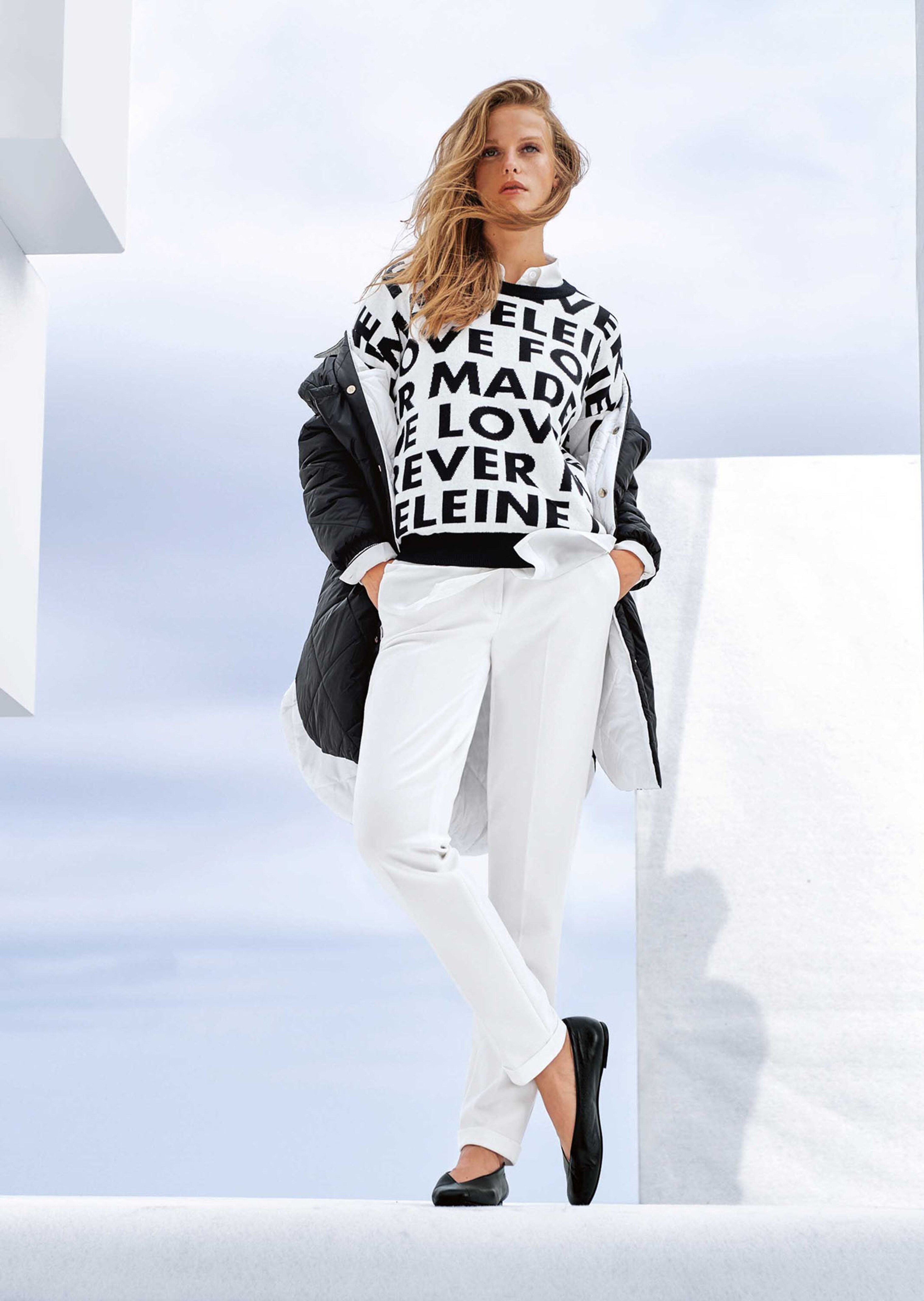 Jacquardpullover in edler, italienischer Qualität