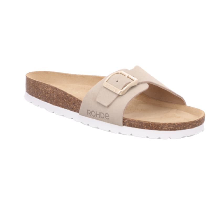 Modische Sandale aus Veloursleder