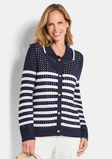 Strickjacke mit Polokragen thumbnail 4