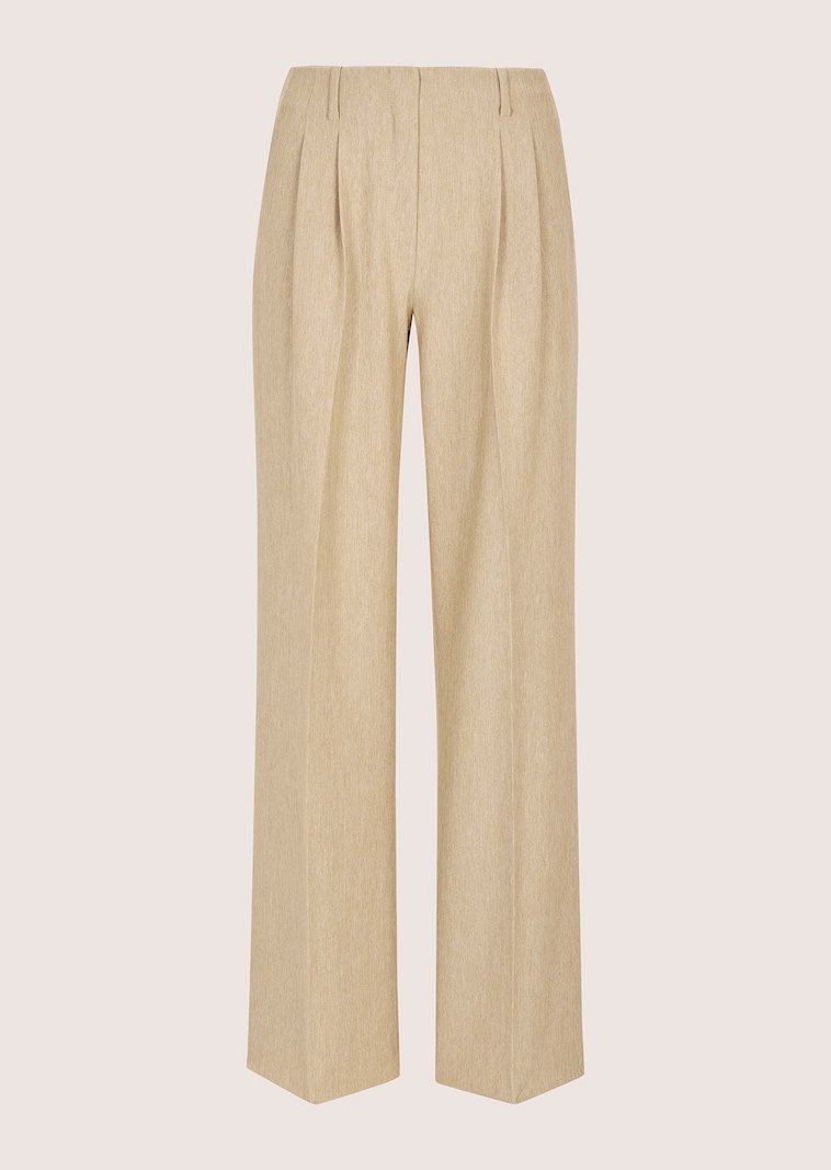 Bundfaltenhose mit weitem Bein