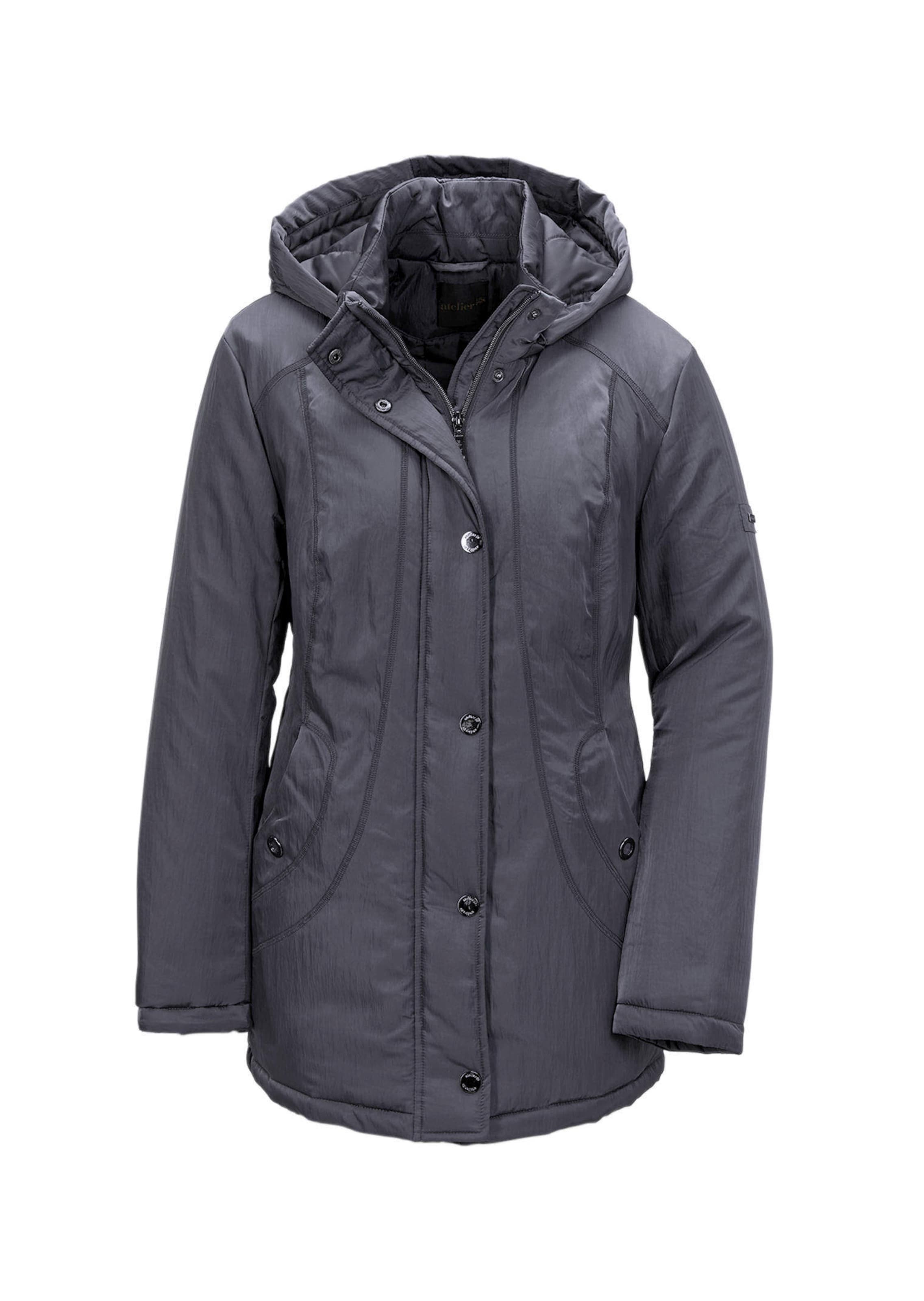 Jacke mit Kapuze in dezenter Crashstruktur