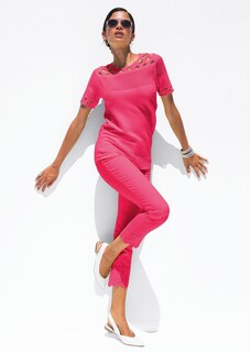 Jeans mit Stickerei am Saum thumbnail 2