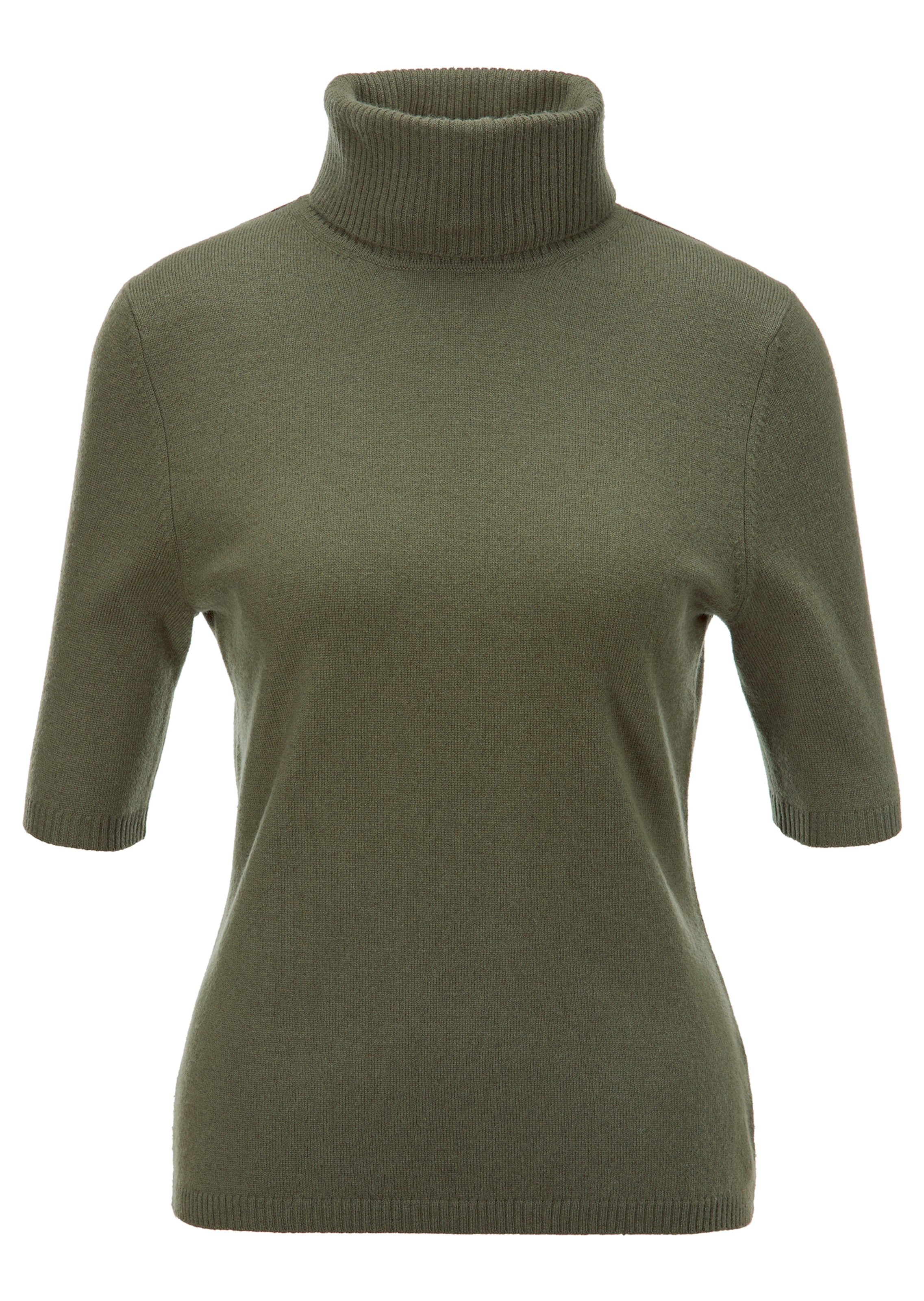 Olive green roll neck jumper best sale