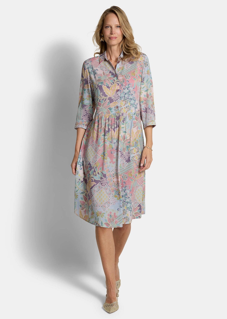 Robe chemisier en pure viscose