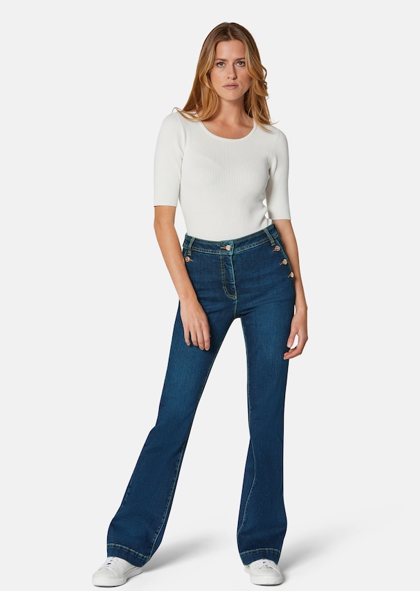 Bootcut-Jeans aus Cotton-Stretch 1