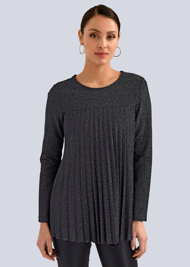 Shirt mit Plissee