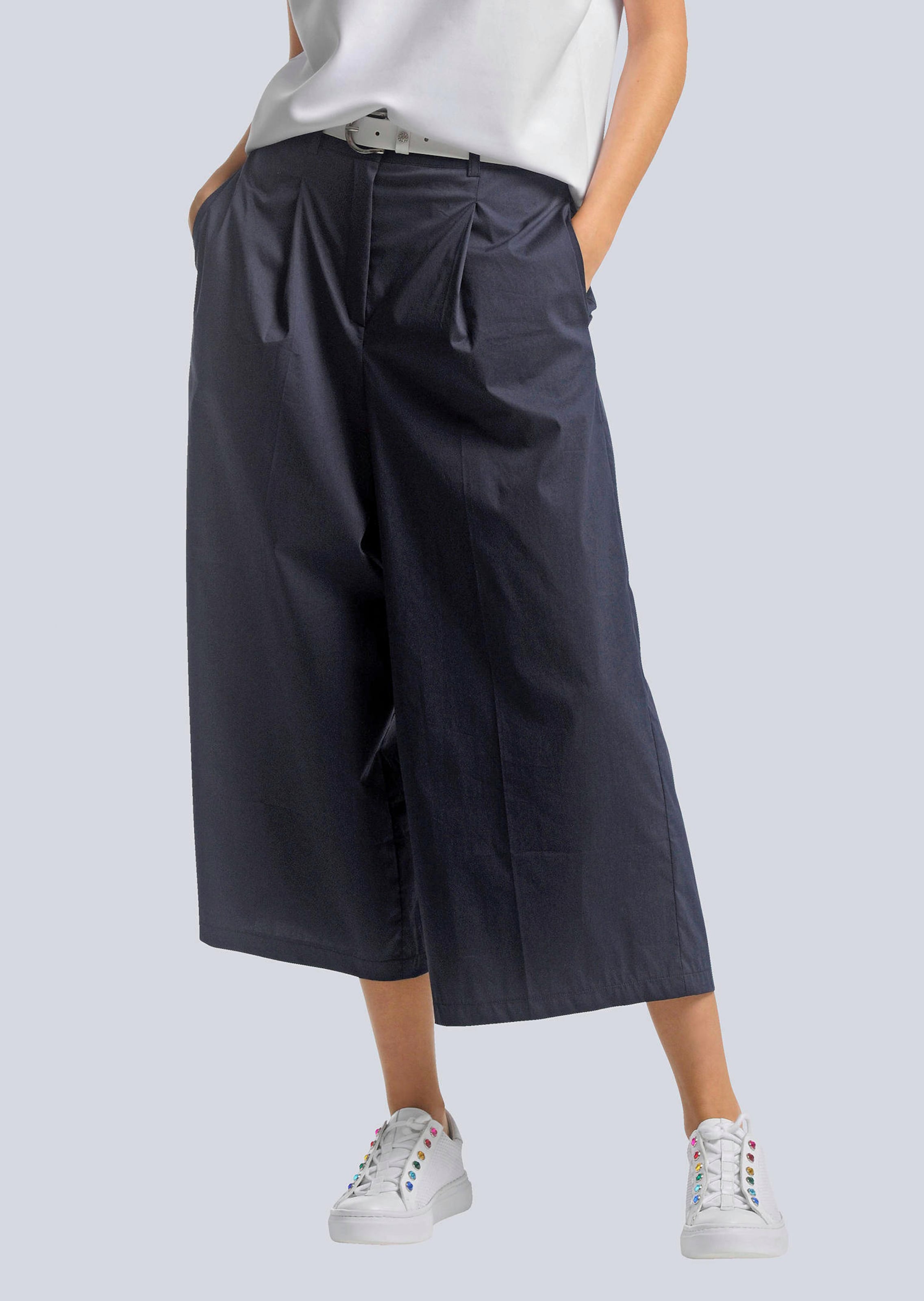 Culotte Hose mit weitem Beinverlauf