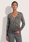Pull en laine vierge à motif léopard thumbnail 1