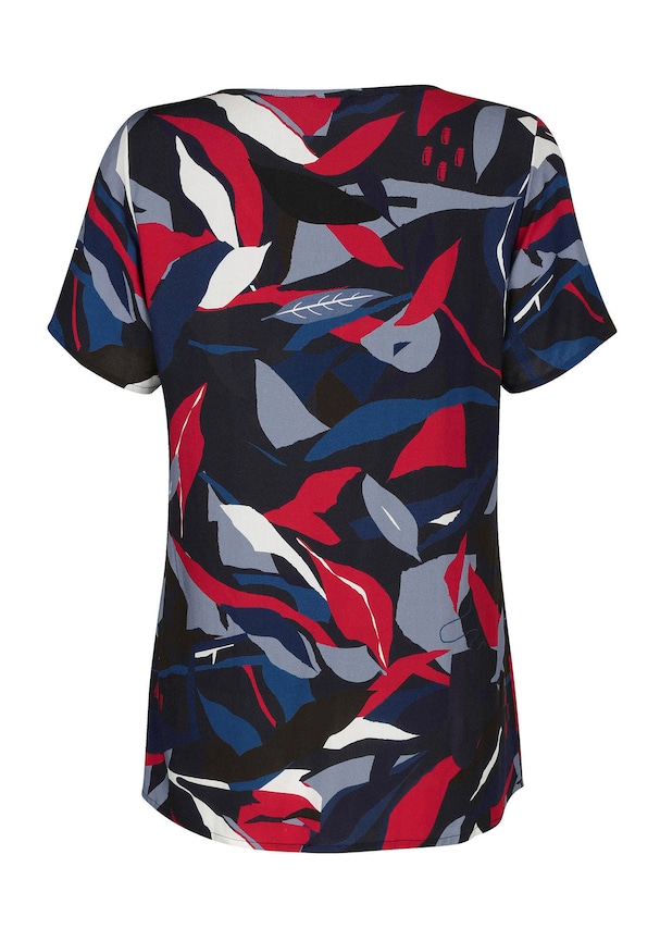 Bluse mit grafischem Dessin 6