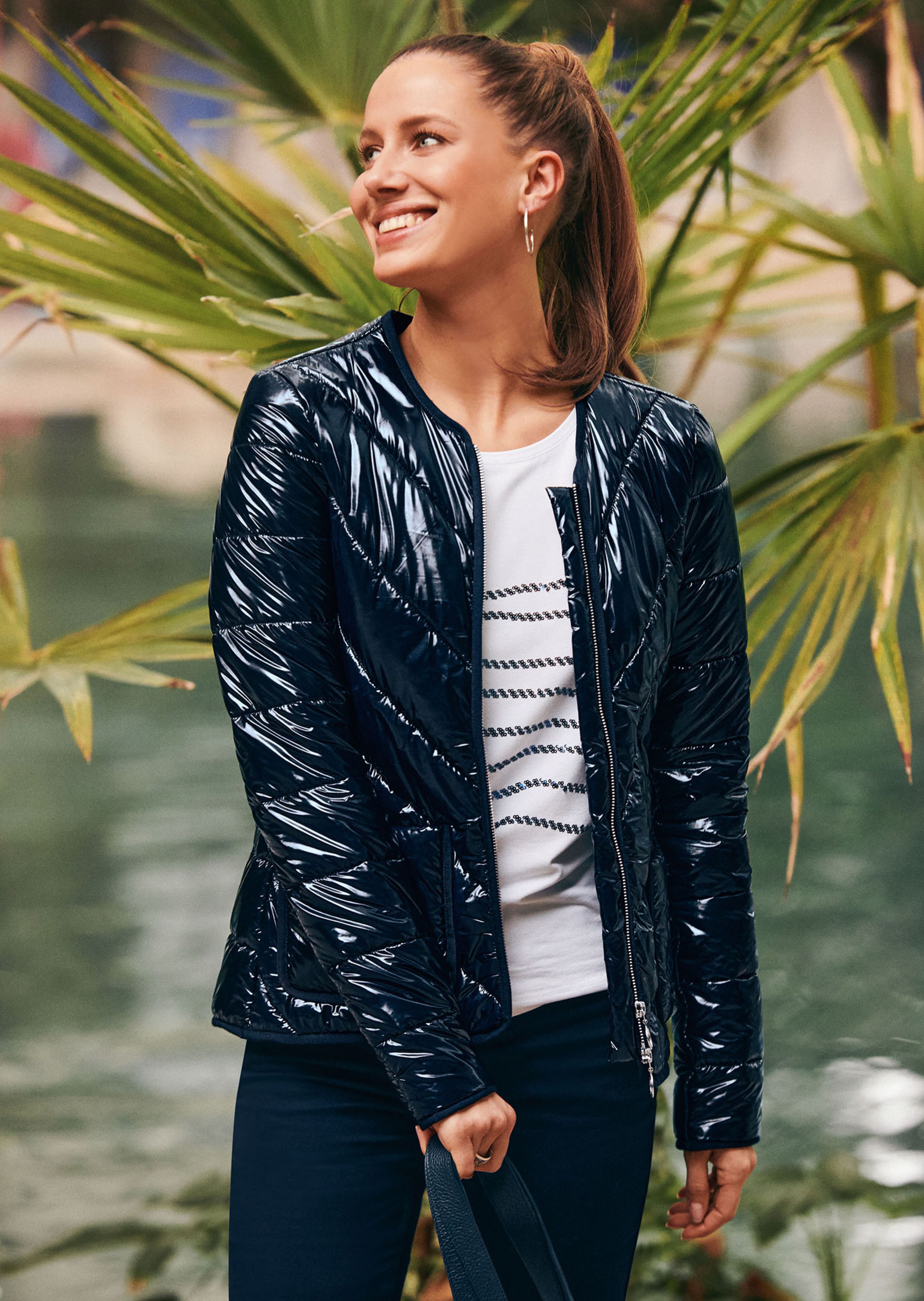 Kurzjacke mit wattierter Steppung