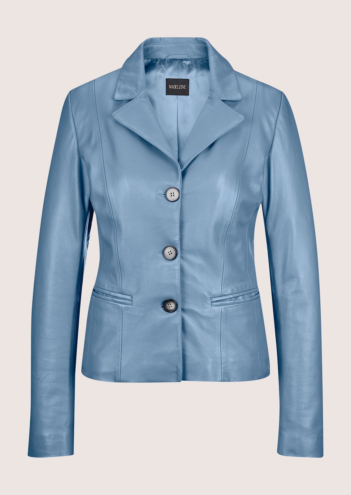 Kurzblazer aus Lammnappa-Leder