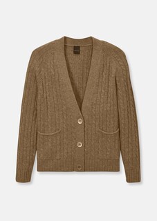 Strickjacke mit Zopfmuster in angesagten Farben thumbnail 6