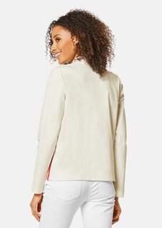 Lounge jacket with floral print and rhinestones thumbnail 3