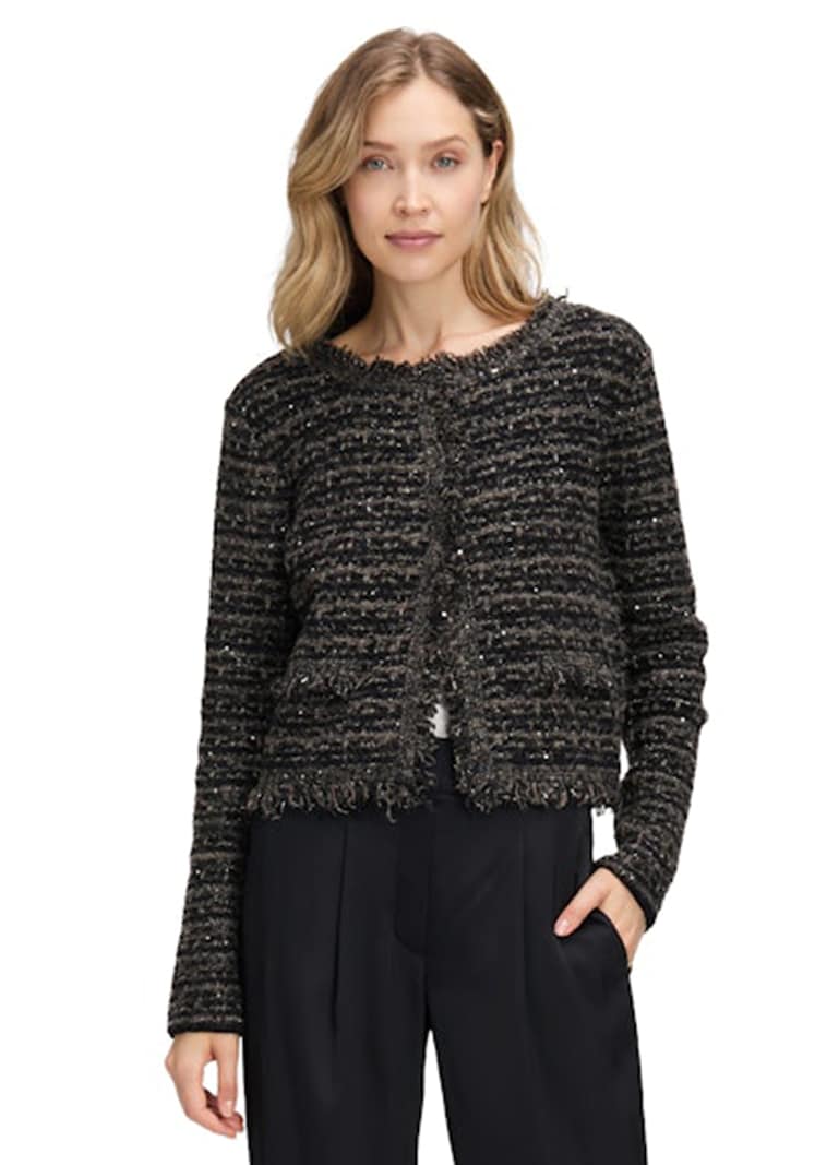 Verkürzter Cardigan mit Pailletten