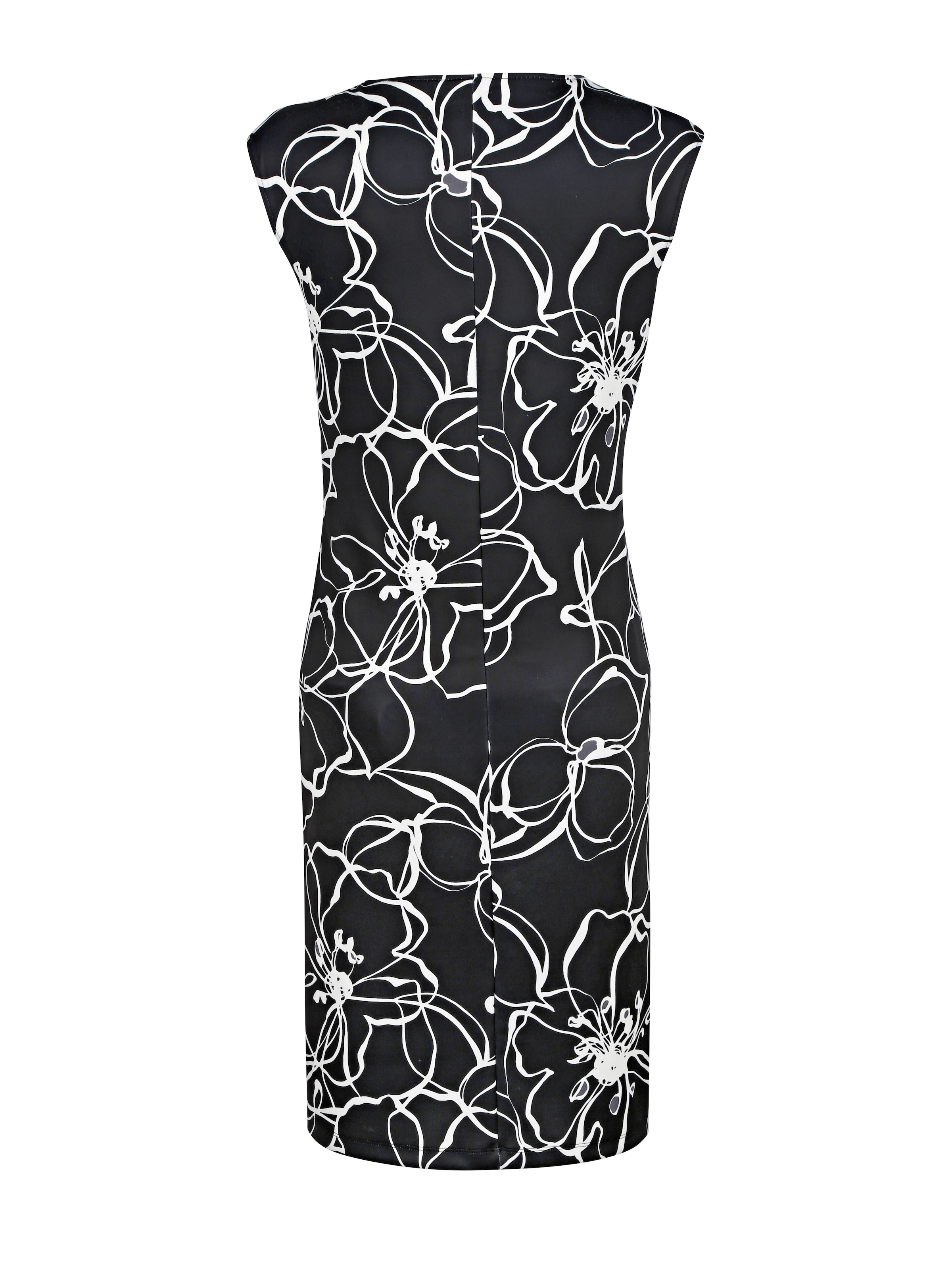 Jerseykleid in floralem Dessin