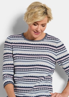Jacquard-Pullover in Ringel-Optik thumbnail 4