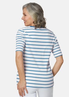 Garngewirktes Ringelshirt aus weichem Interlock thumbnail 3