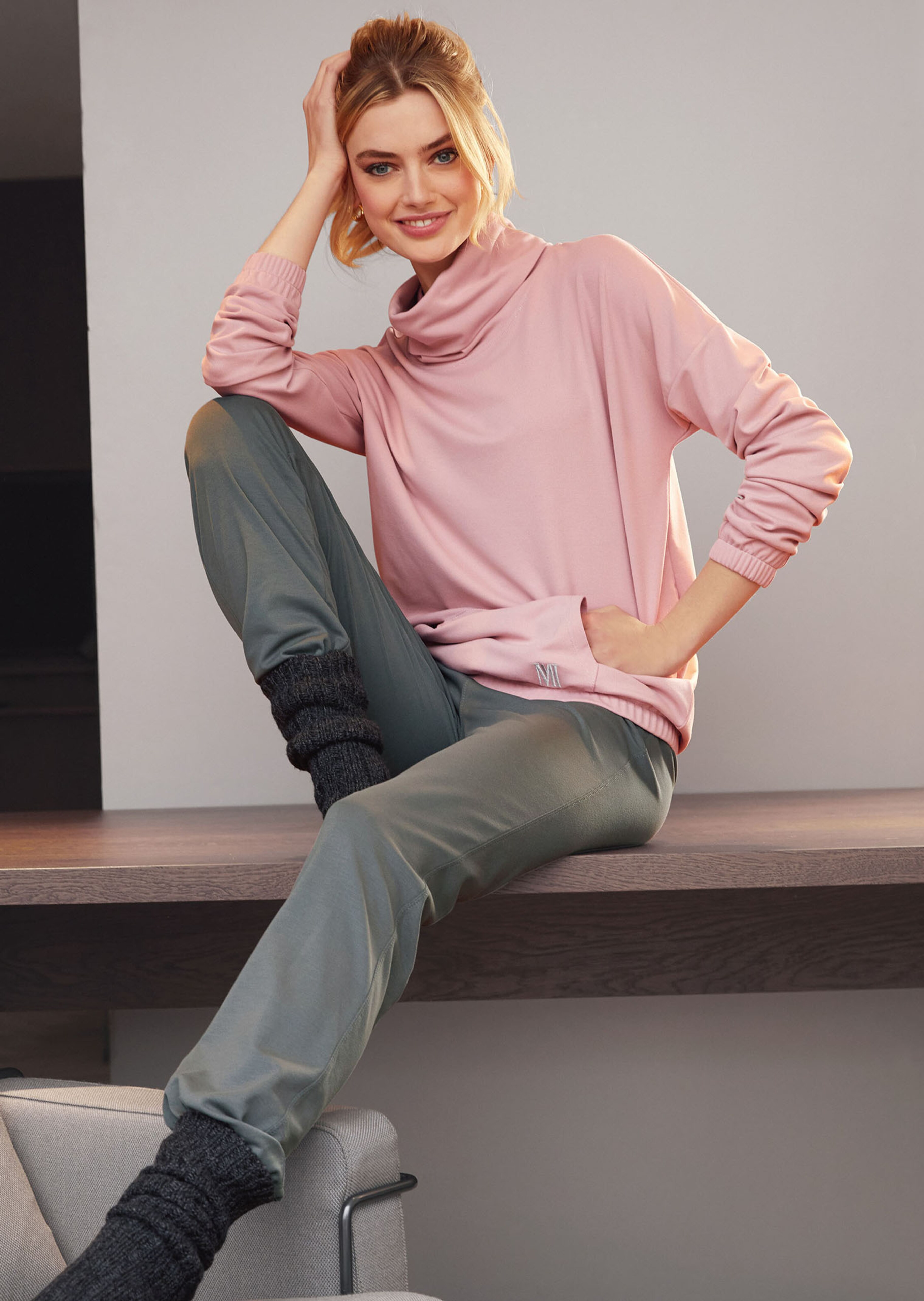 Edel-Sweatshirt mit lässigen Oversized-Style