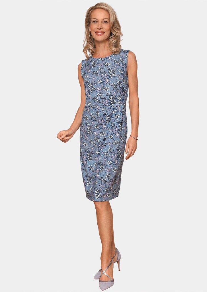 Stretchbequemes Kleid mit edlem Druck