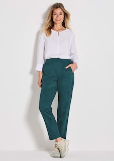 Pantalon LOUISA aspect velours de cuir thumbnail 7