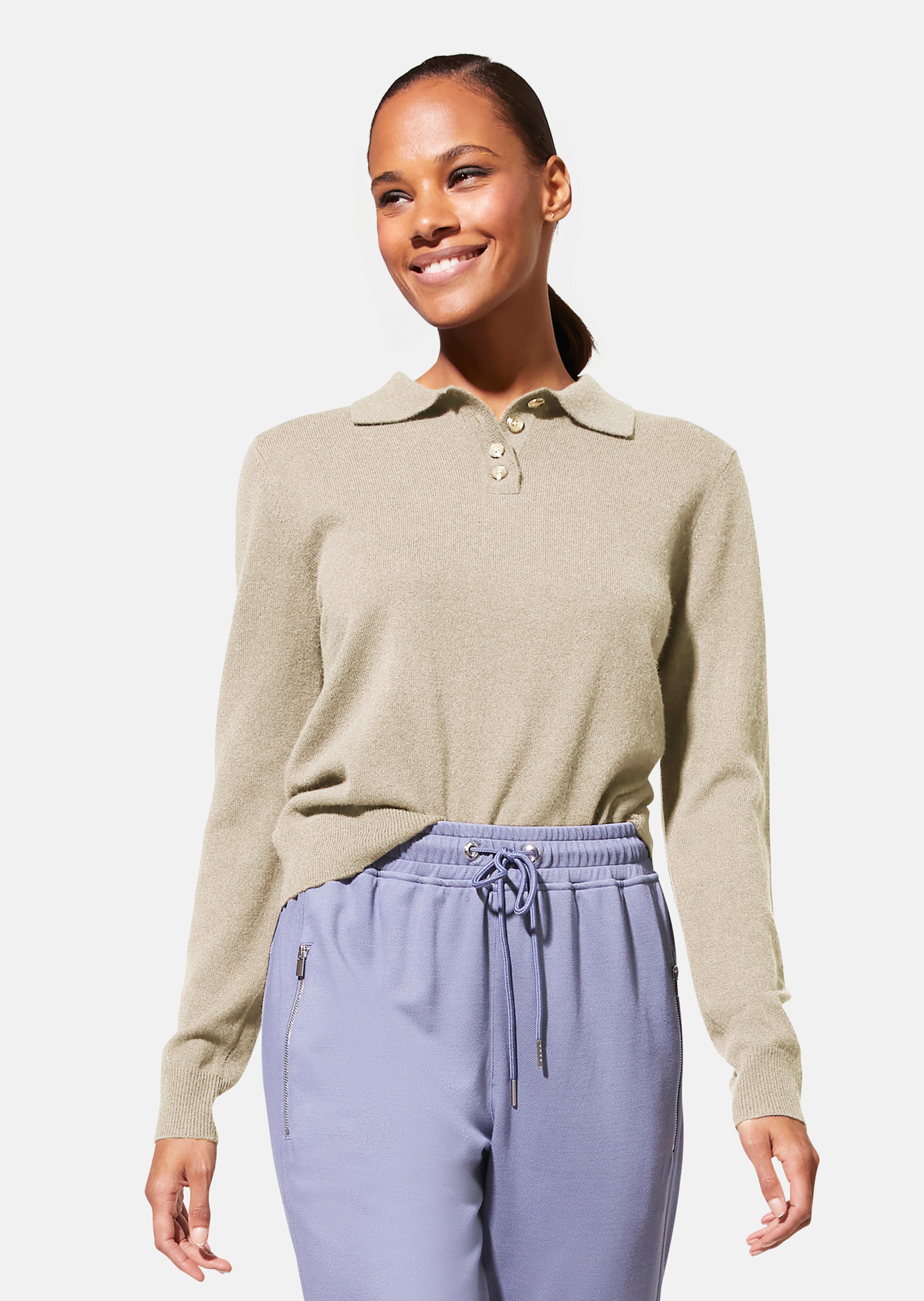 Polo-Pullover aus Kaschmir