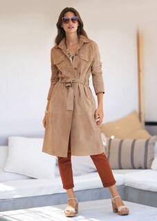 Ledertrench aus softem Ziegenvelours thumbnail 7