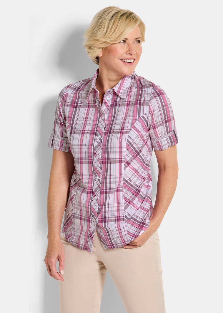 Ruudullinen pusero puhdasta puuvillaa