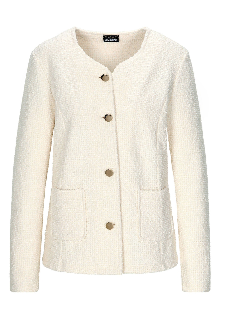 Edler Blazer in Bouclé-Optik
