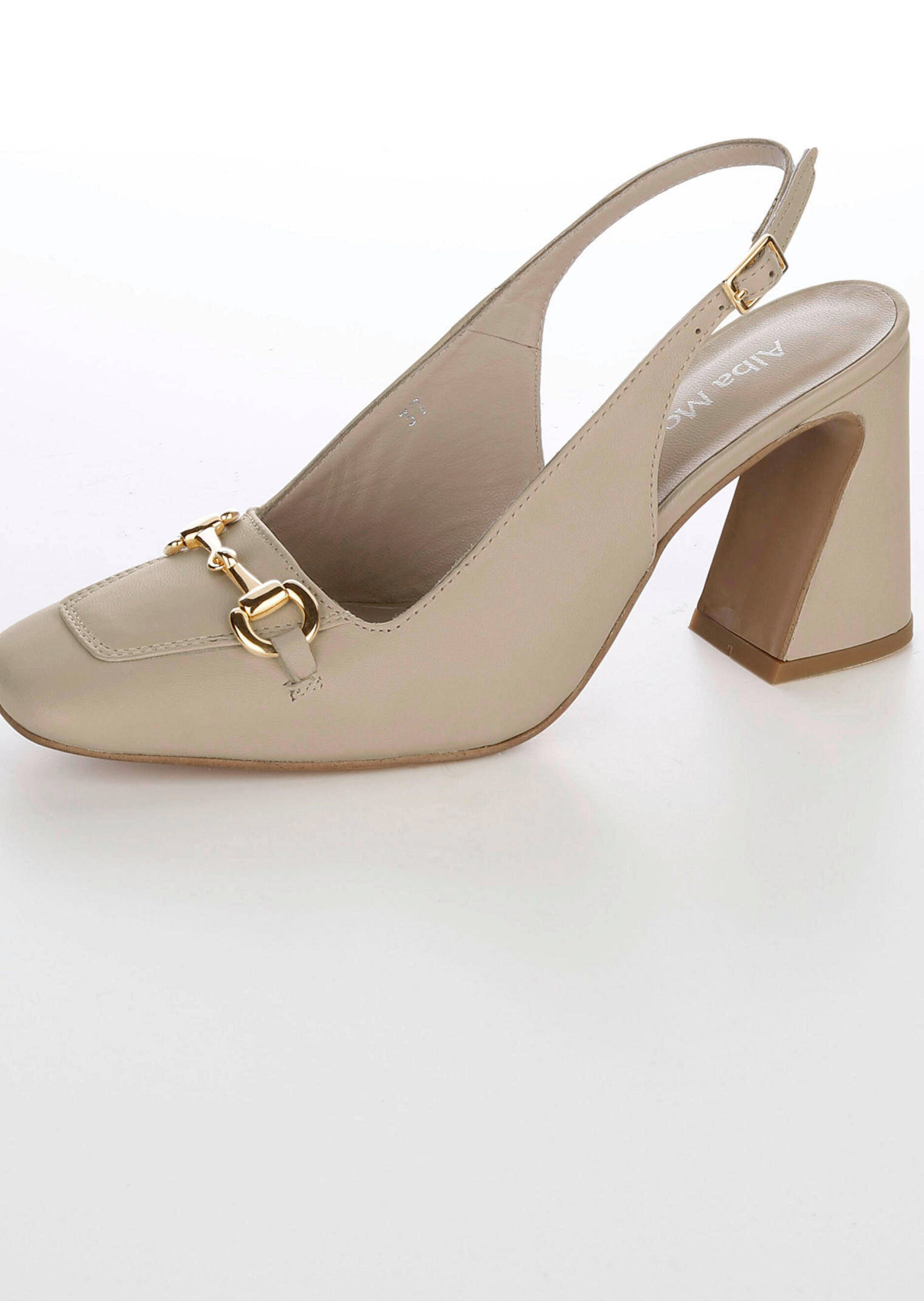 Slingpumps mit Horse-Bit-Detail