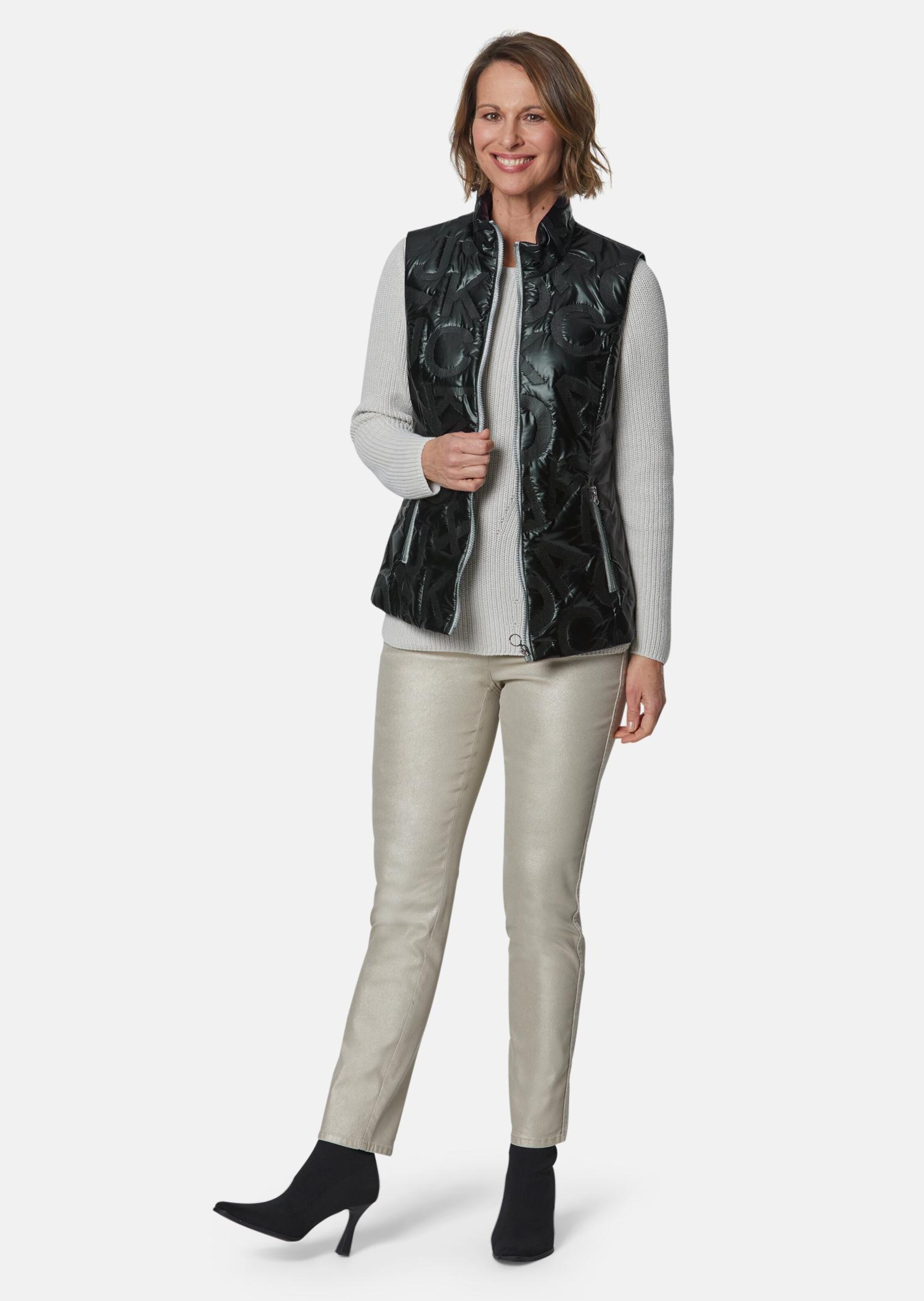 Gilet matelassé - noir - Gr. 44 de Goldner Fashion