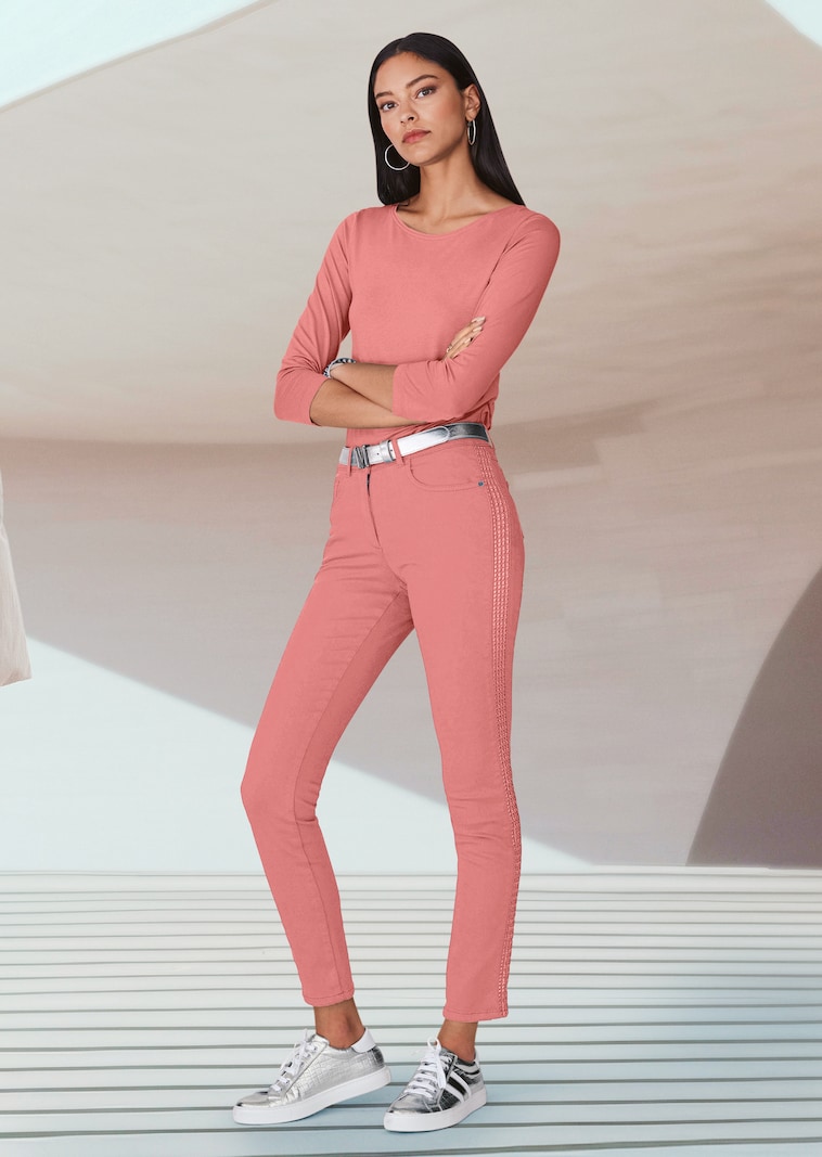 Shirt mit U-Boot-Ausschnitt