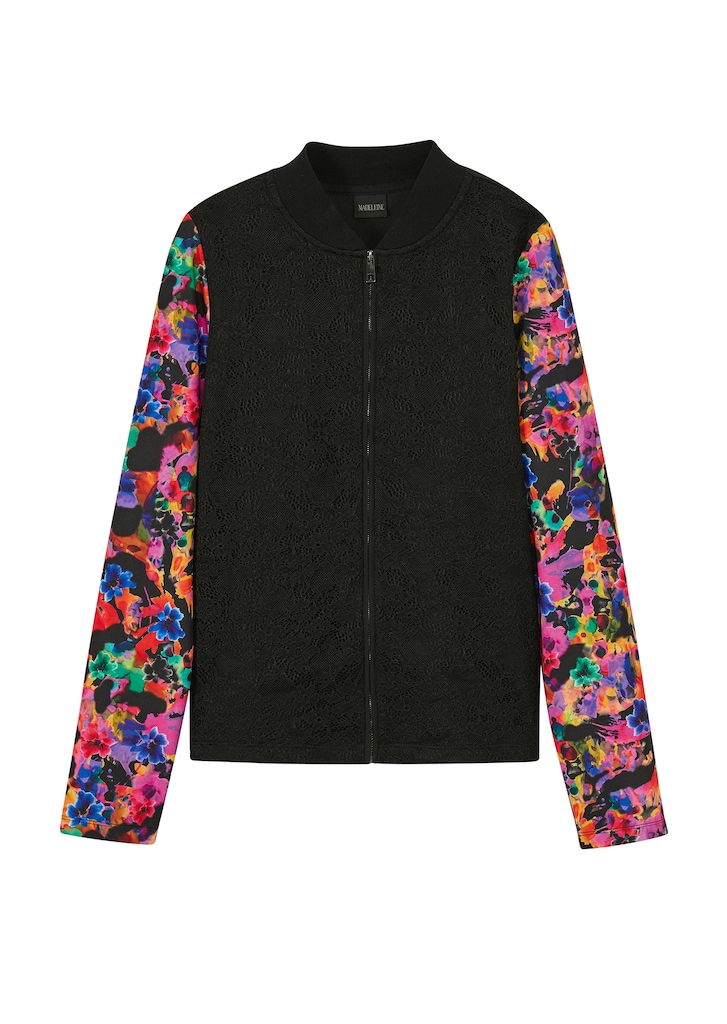 Jacket with trendy floral sleeves 5