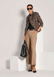 Biker-Jacke in bedruckter Scuba-Qualität thumbnail 4