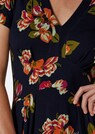 Langes Jerseykleid mit V-Ausschnitt und kurzen Ärmeln thumbnail 5