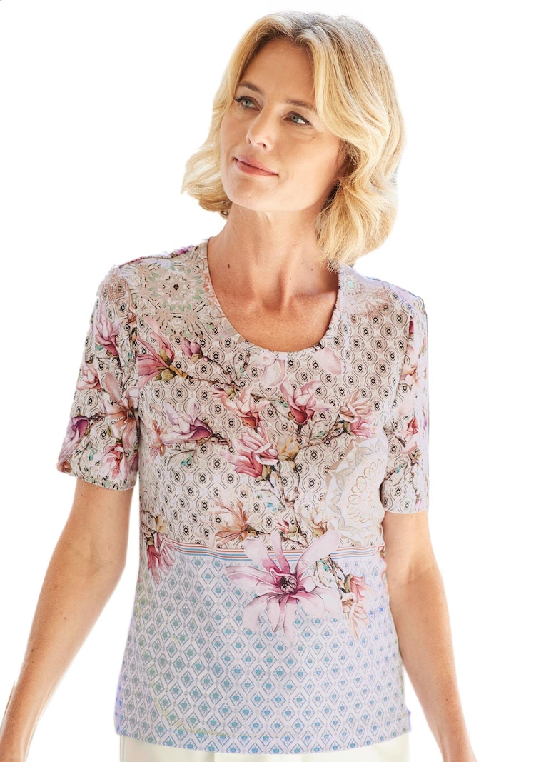 Bequemes Druckshirt im Mustermix