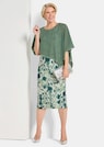 Blumenkleid mit Chiffon-Überwurf thumbnail 4