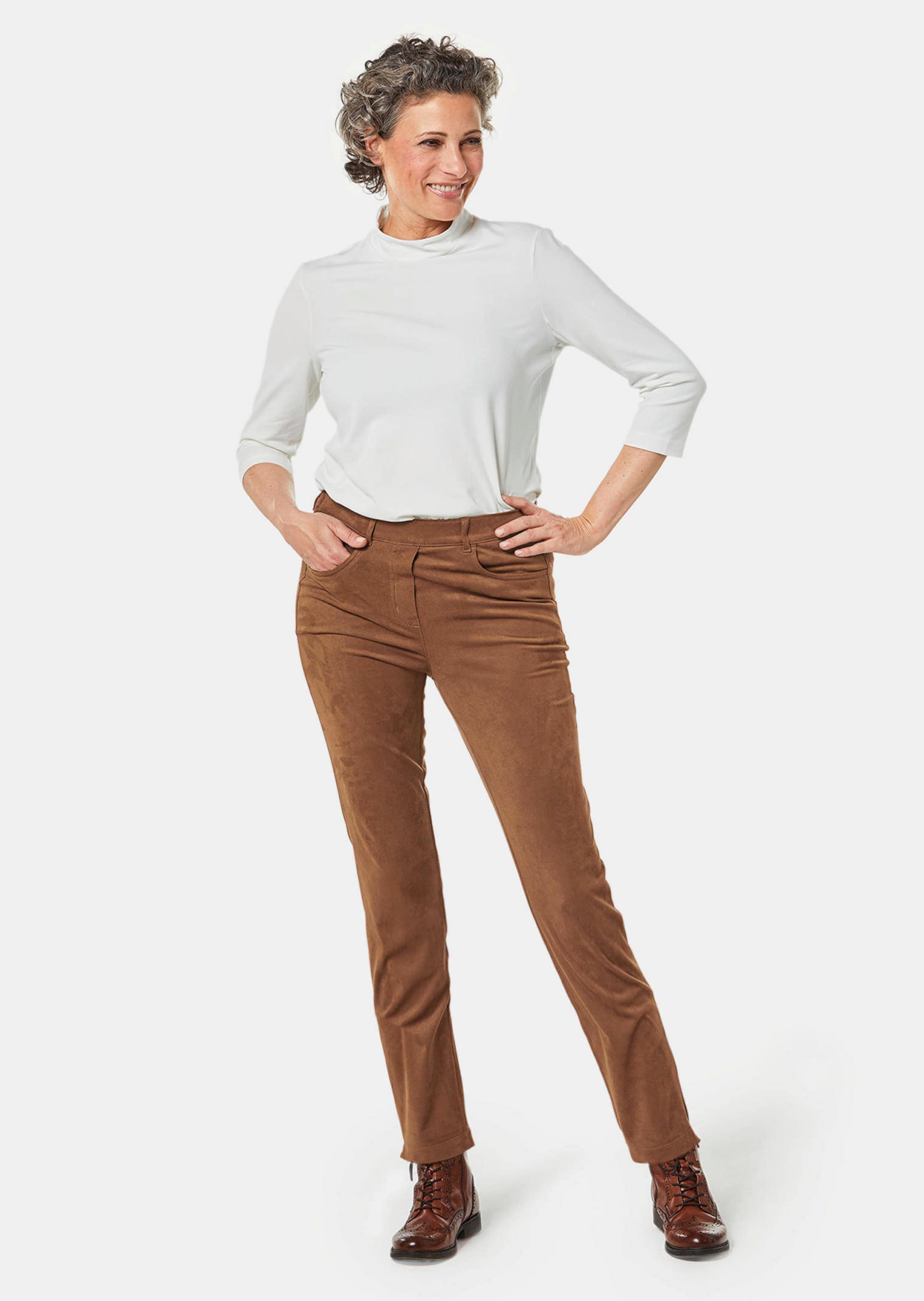 Pantalon en daim femme best sale