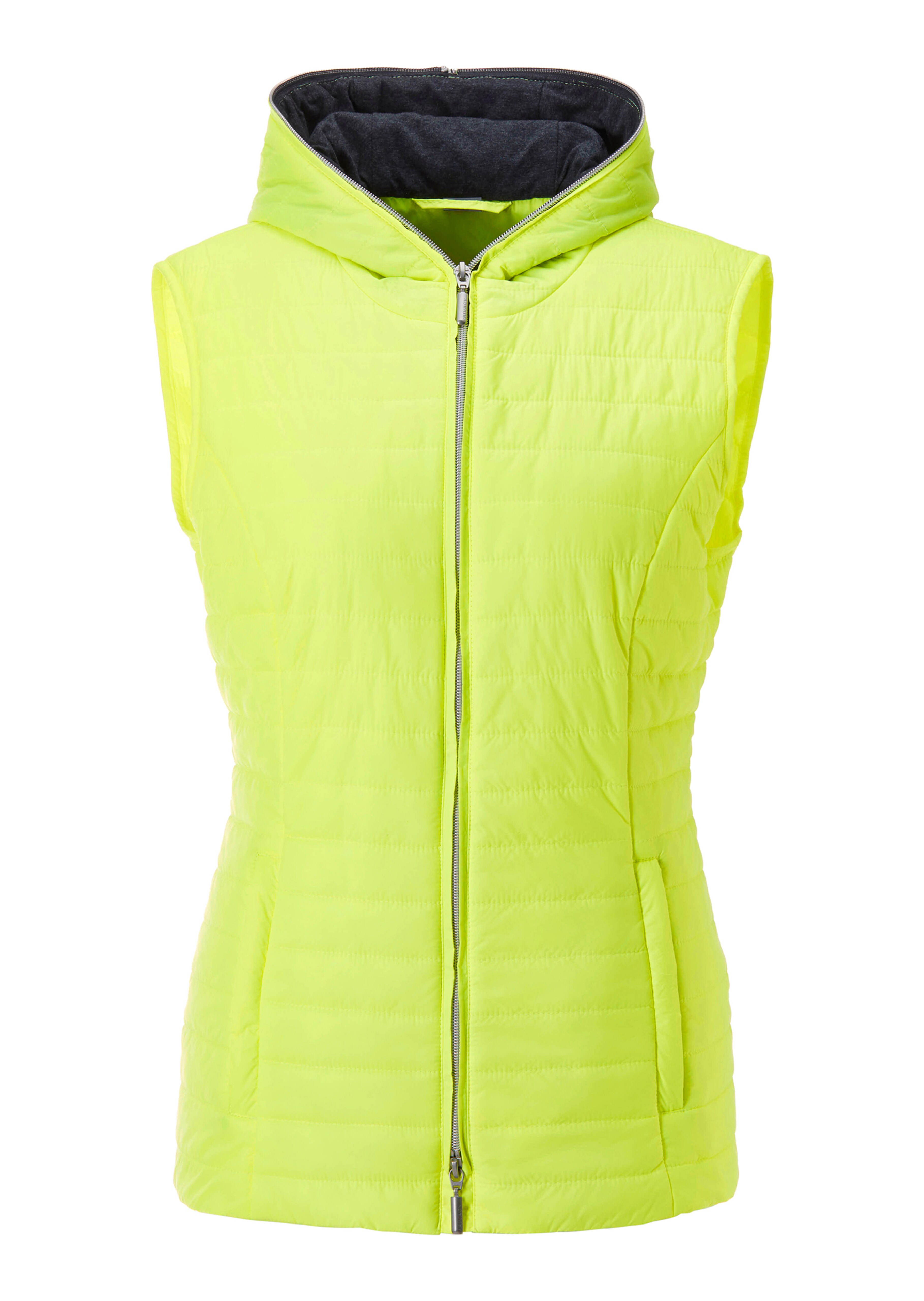 Quilted waistcoat with hood