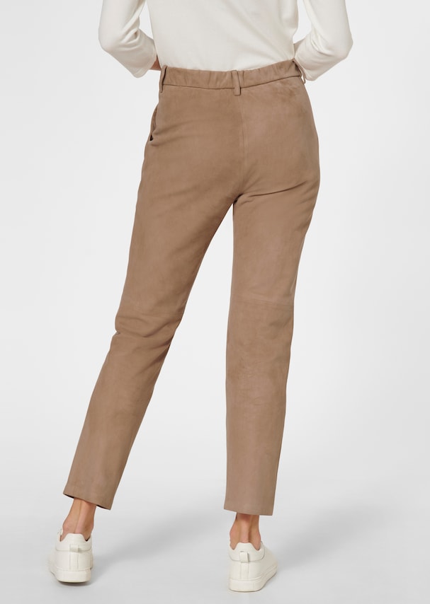 Kid suede trousers 2