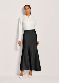 Long satin skirt thumbnail 2
