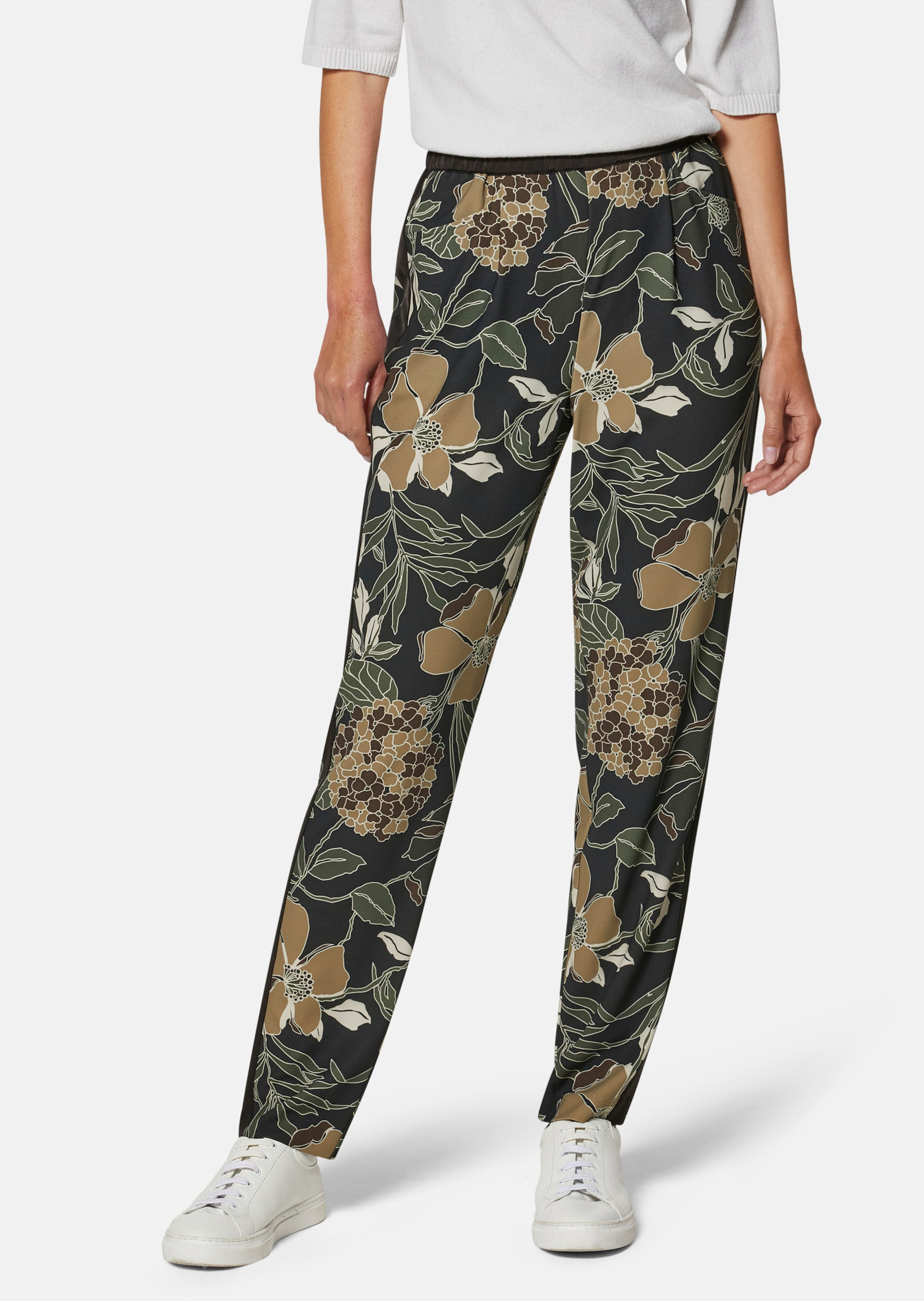 Elsy - Girls Black Floral Trousers | Childrensalon Outlet