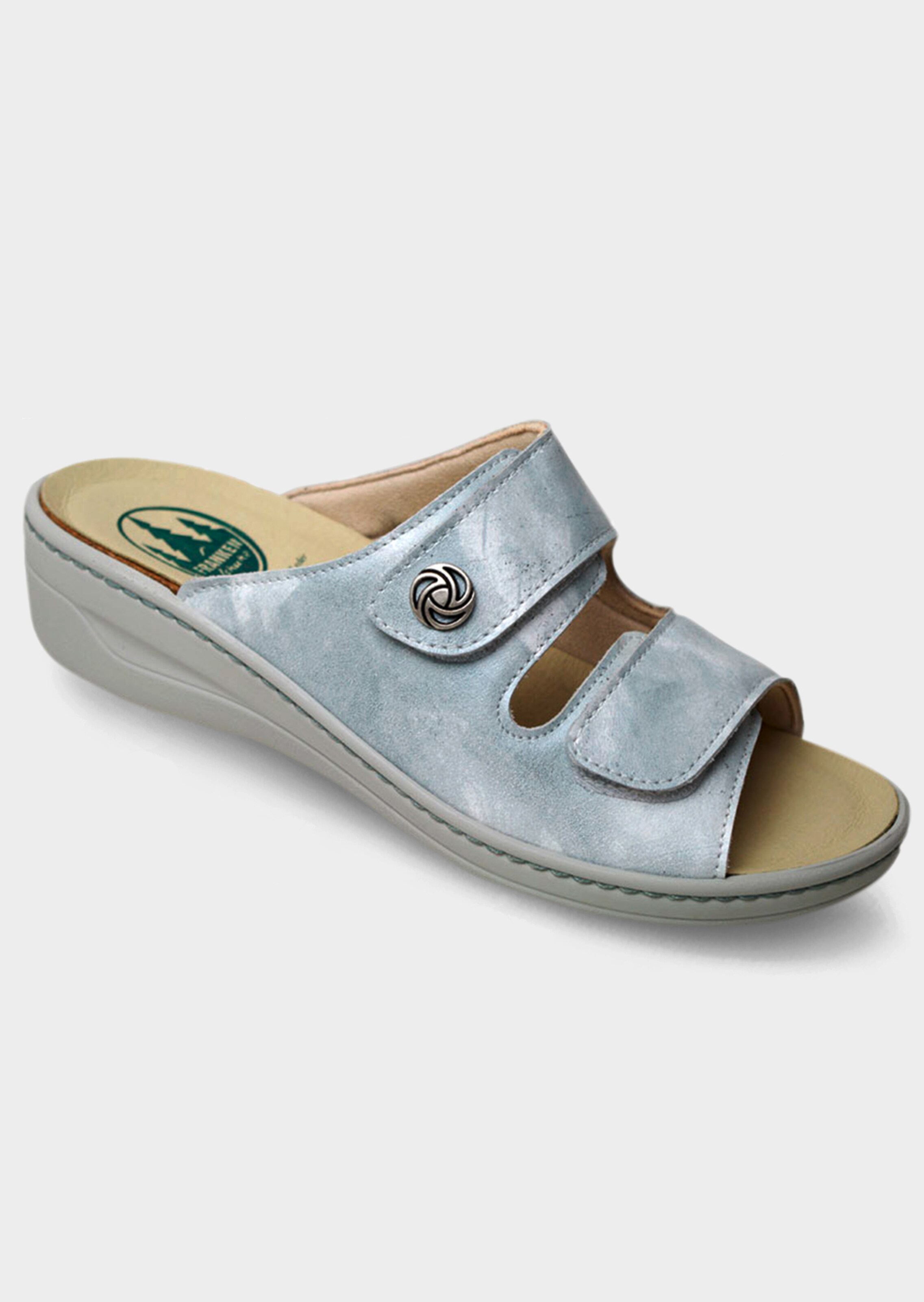 Mules confortables spécial hallux - bleu gris - Gr. 44 de Goldner Fashion